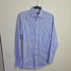 Men's Blue Striped Shirt